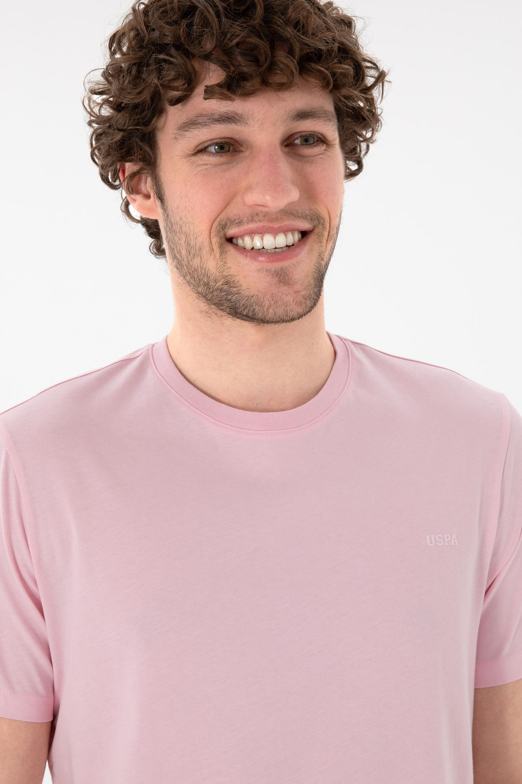 Erkek Regular Fit Bisiklet Yaka A__k Pembe Basic Ti__rt Sepette S_rpriz _ndirim - U.s. polo assn фото 3