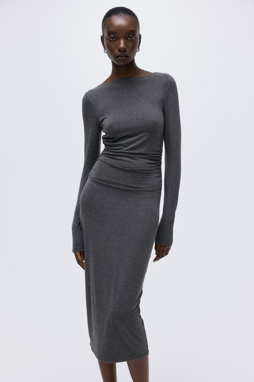 Vestido ajustado con dise?o drapeado - H&m фото 5
