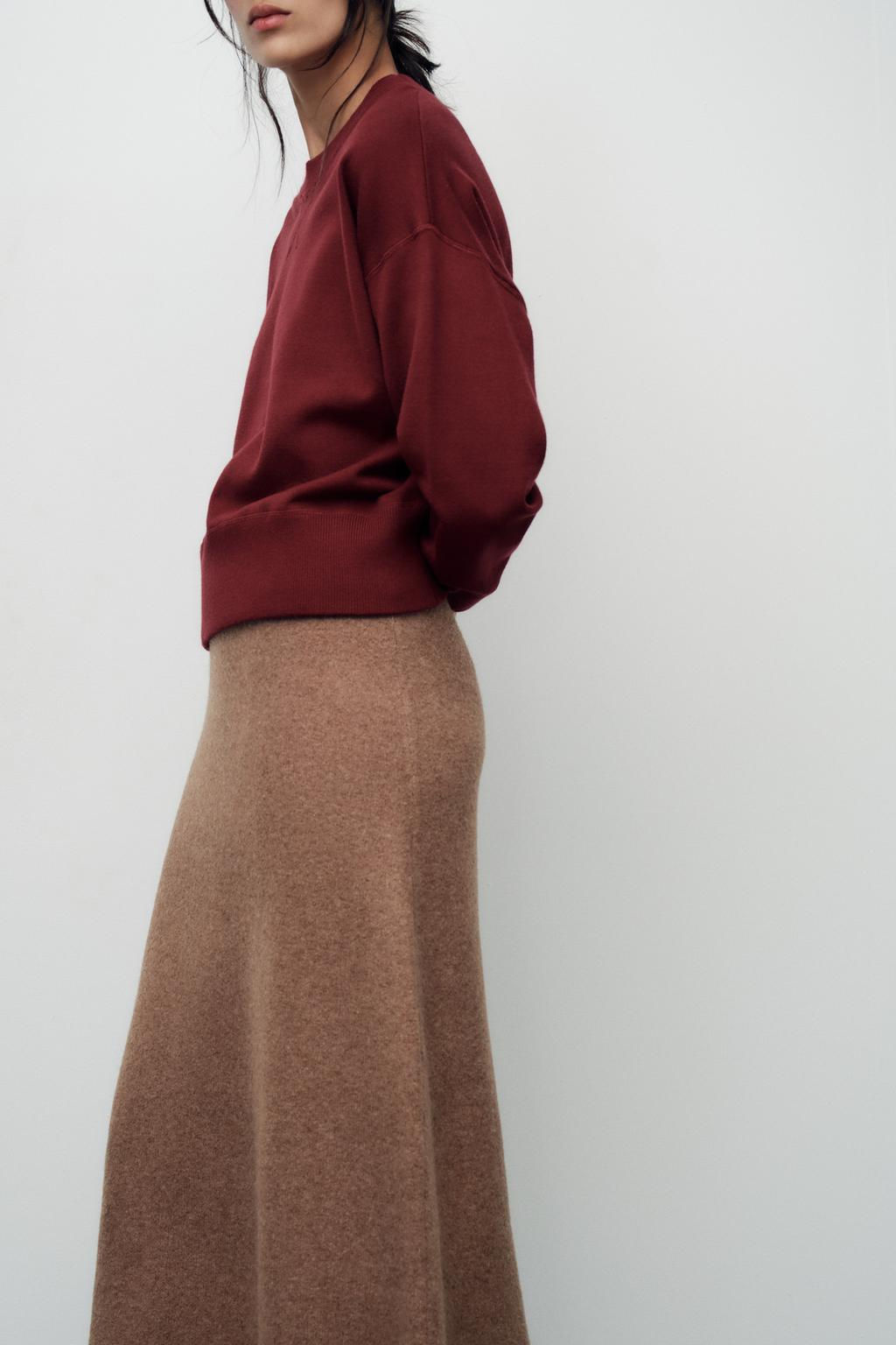 BASIC PLAIN KNIT SWEATSHIRT - Zara фото 23