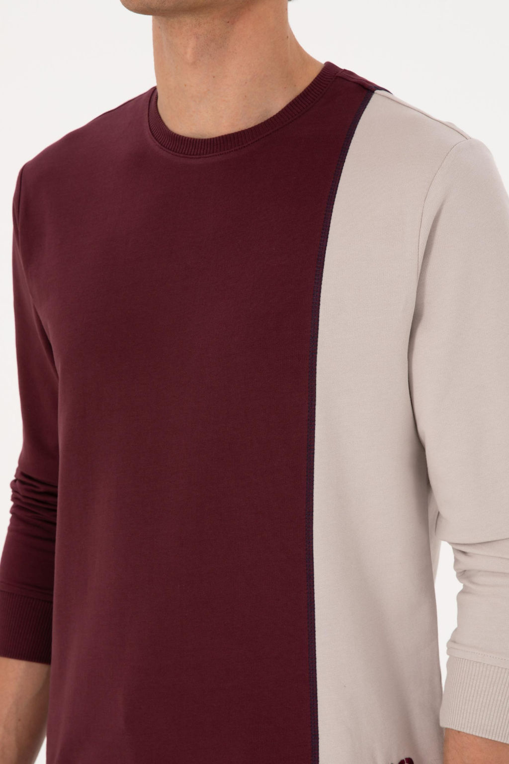 Erkek Bordo Sweatshirt