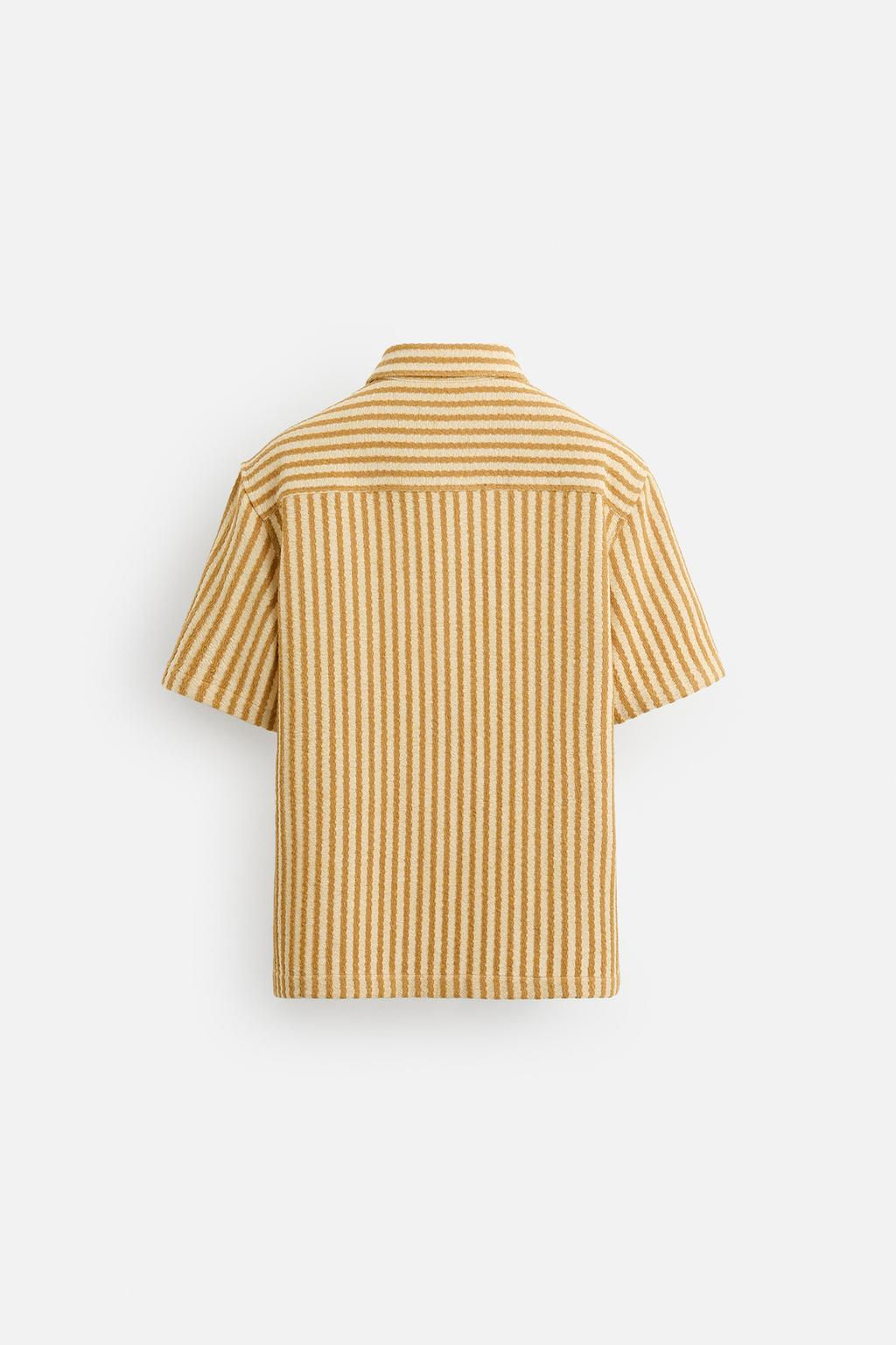 STRIPED TEXTURED SHIRT - Zara фото 9