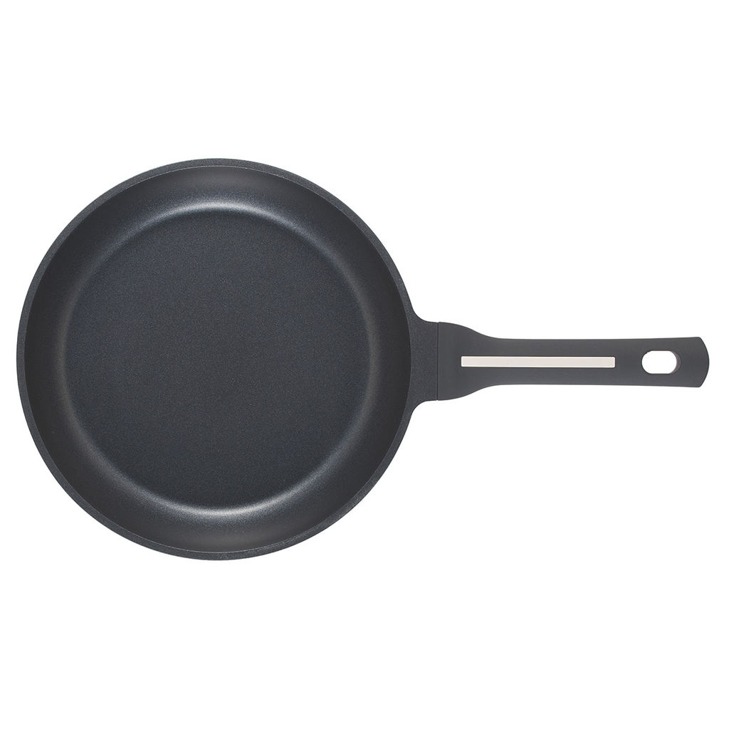 52082 WERNER Сковорода NERO 26,0x5,4 см с индукционным дном, с двухслойным антипригарным покрытием Pfluon, бакелитовая ручка с покрытием Soft Touch. Материал: литой алюминий. Толщина стенок: 1,5 мм, толщина дна: 4,0 мм.  фото 3