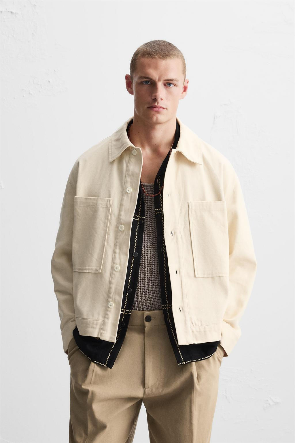 JACKET WITH EMBROIDERED BEADS - Zara фото 2