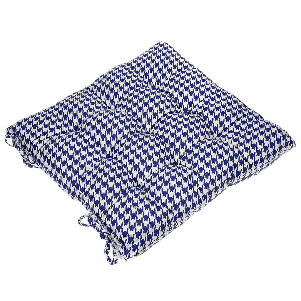 Подушка для стула 40х40х5см Звездная синий, 100% полиэстер (наполнитель синтепон) (Китай) - Домашняя Мода фото 2