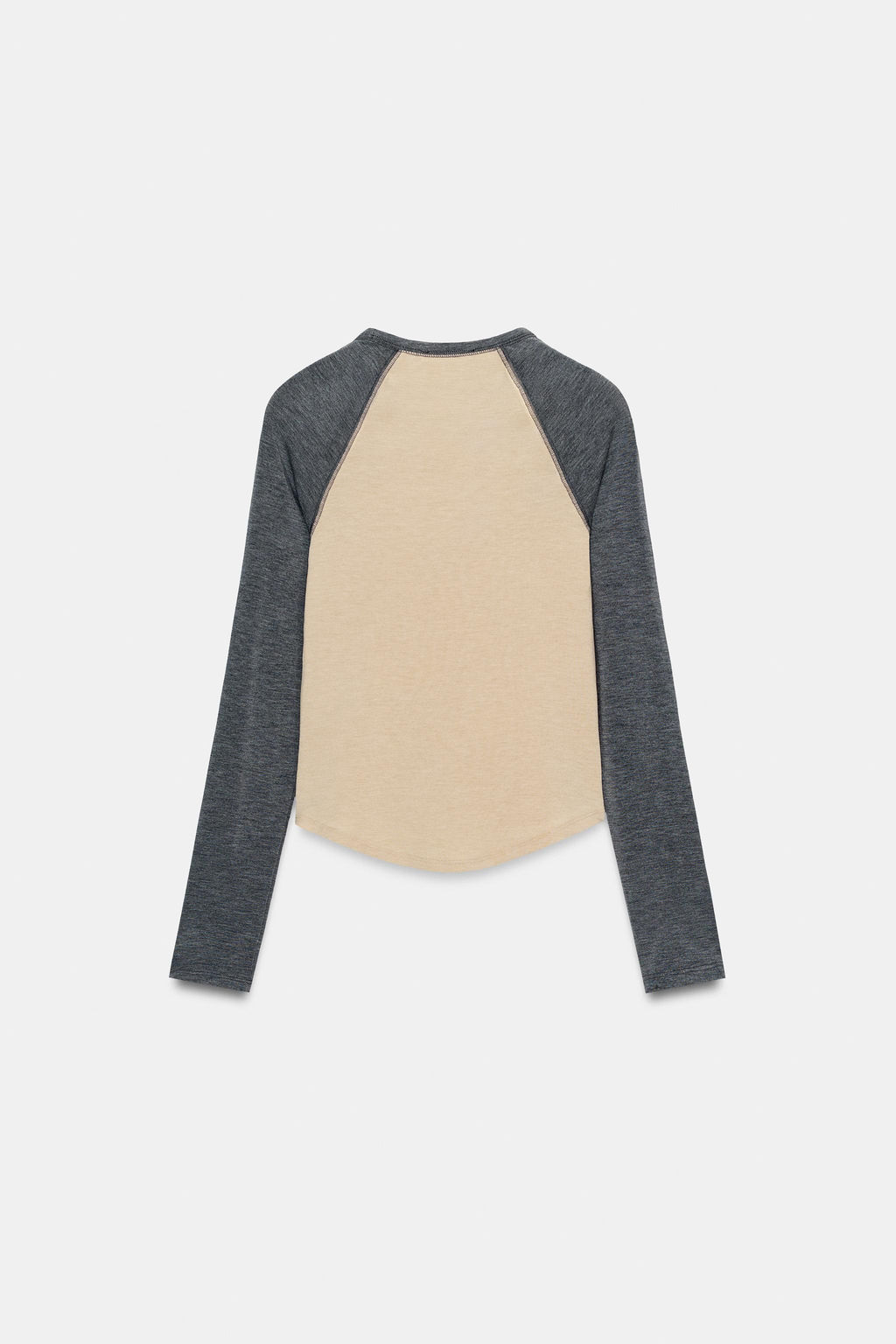 CONTRAST RAGLAN SLEEVE T-SHIRT - Zara фото 13