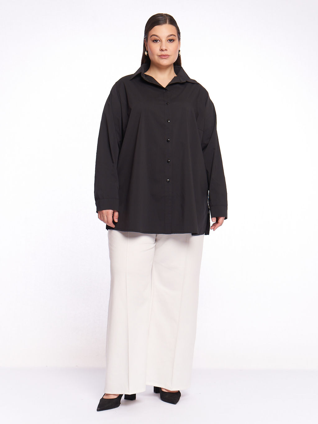 Блузка чёрная BL31282BLK01