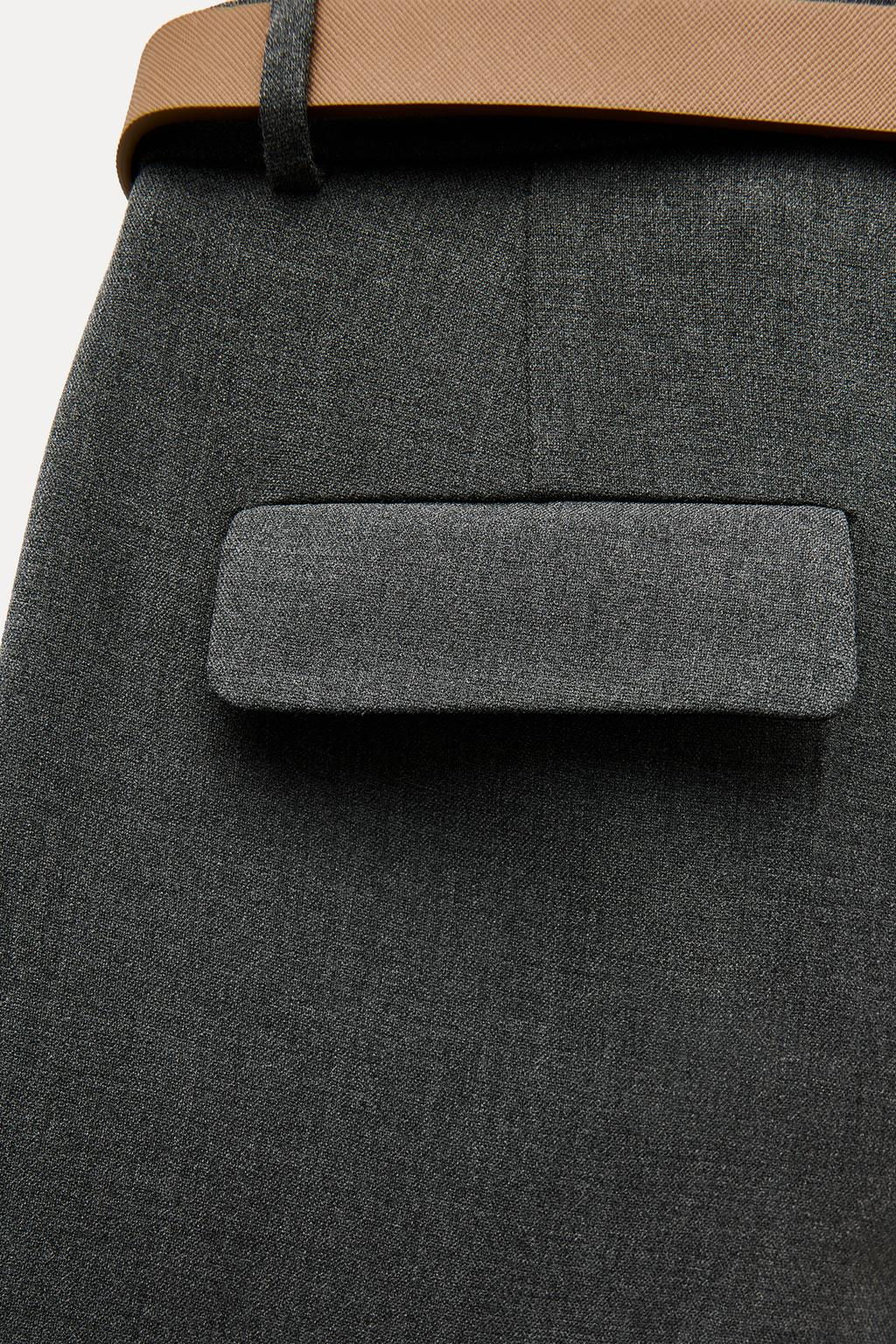 PLEATED TROUSERS WITH BELT - Zara фото 7