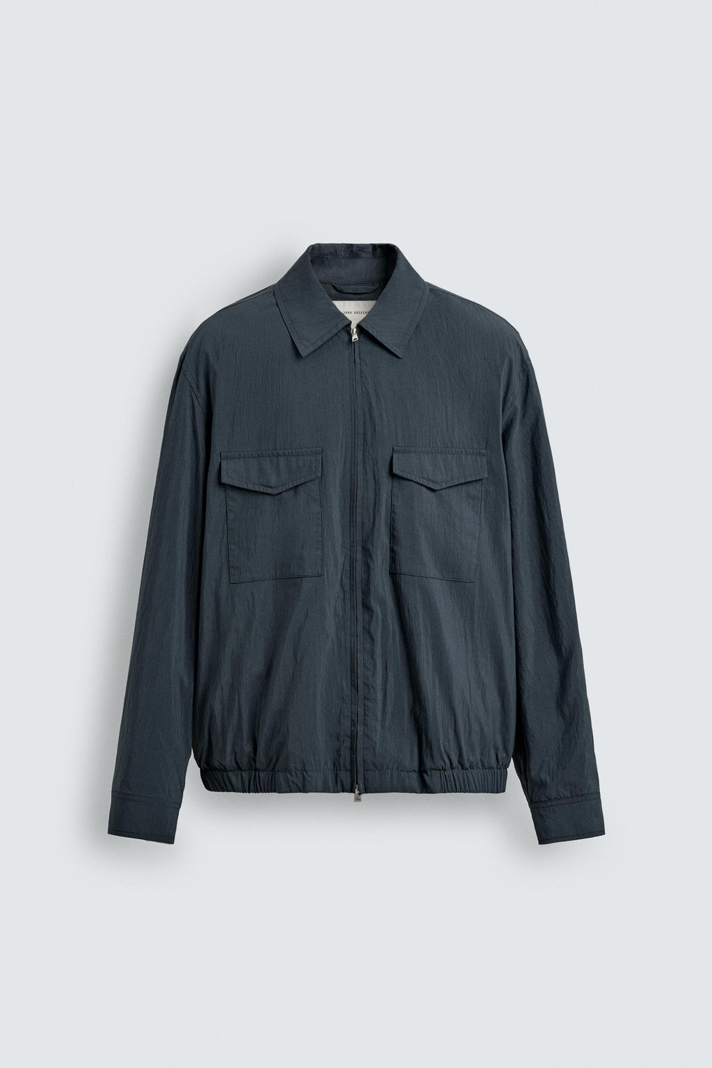 SOBRECAMISA FLUIDA REGULAR FIT / Marino oscuro