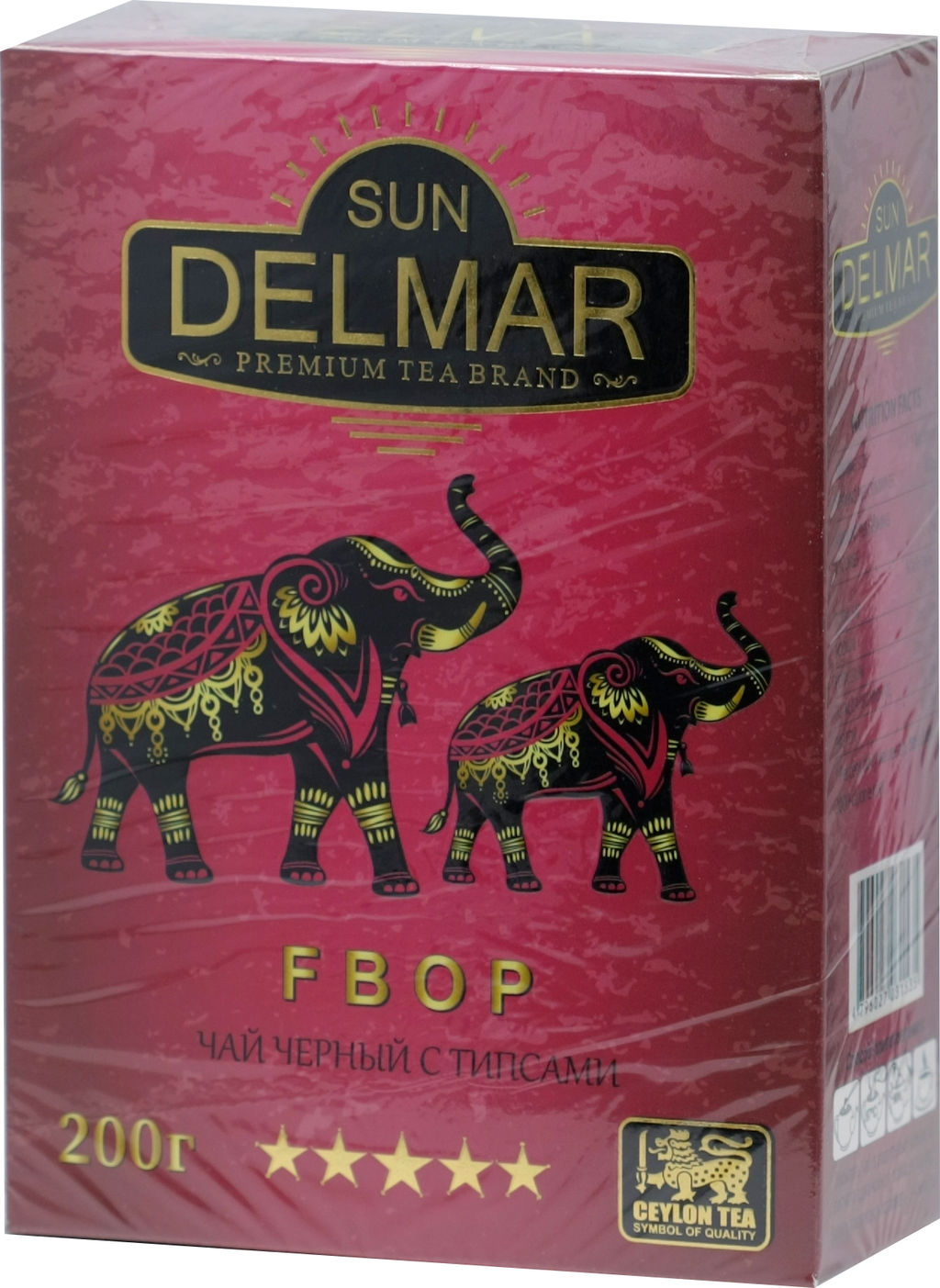 Sun Delmar. Черный. FBOP (с типсами) 200 гр. карт.упаковка