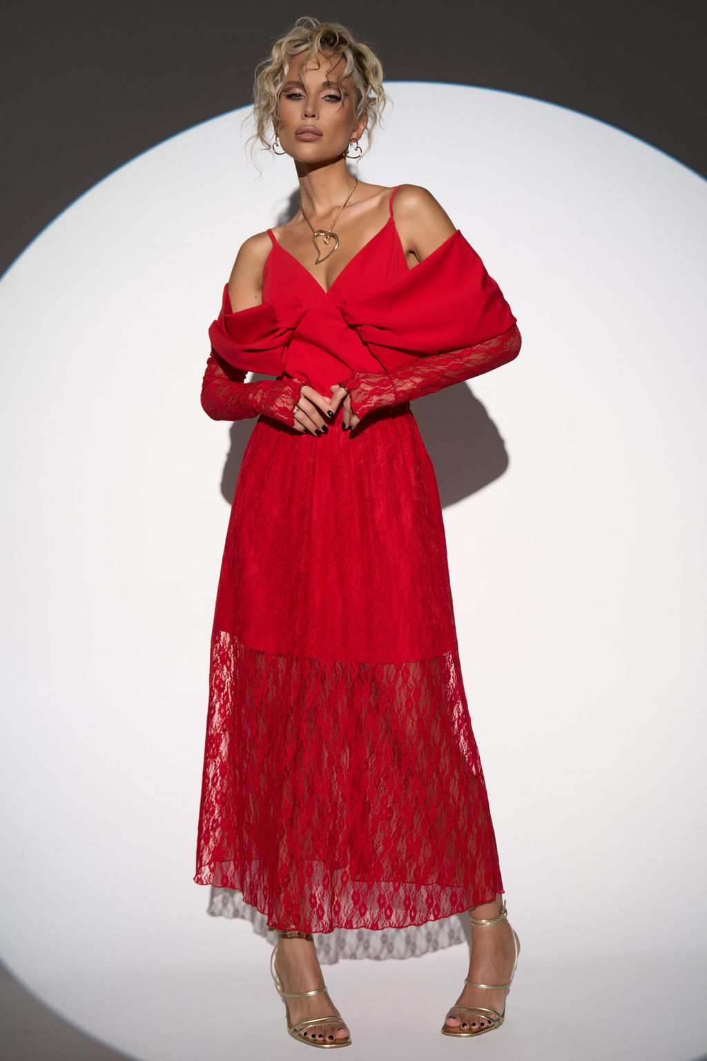 Кружевная юбка Пэрис (красный) - Эльза фото 6