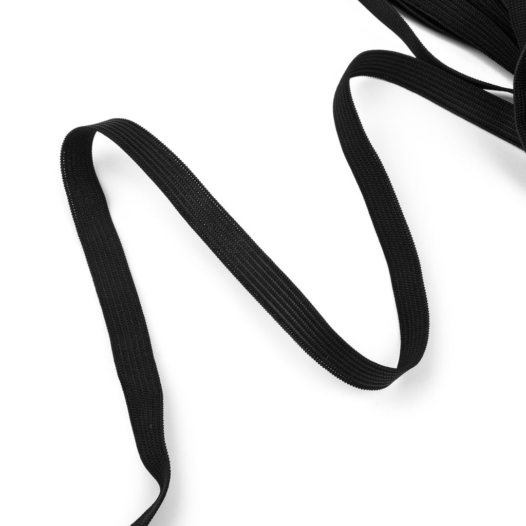 Лента эластичная Gamma 0010 Ч 10 мм 100 м вязаная черный