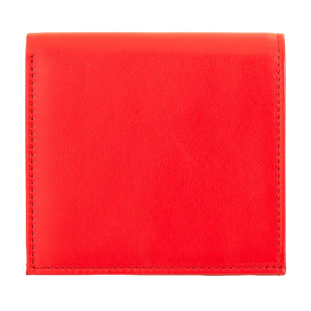 Итальянский кожаный кошелек DuDu серии Flavio | огненно-красный - Dudubags фото 5