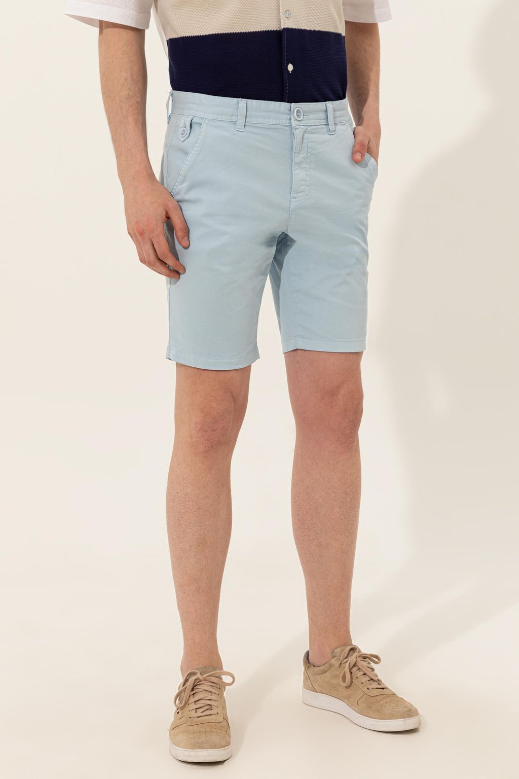 U. S. Polo Assn Мужские голубые тканые шорты - U.s. polo assn фото 2