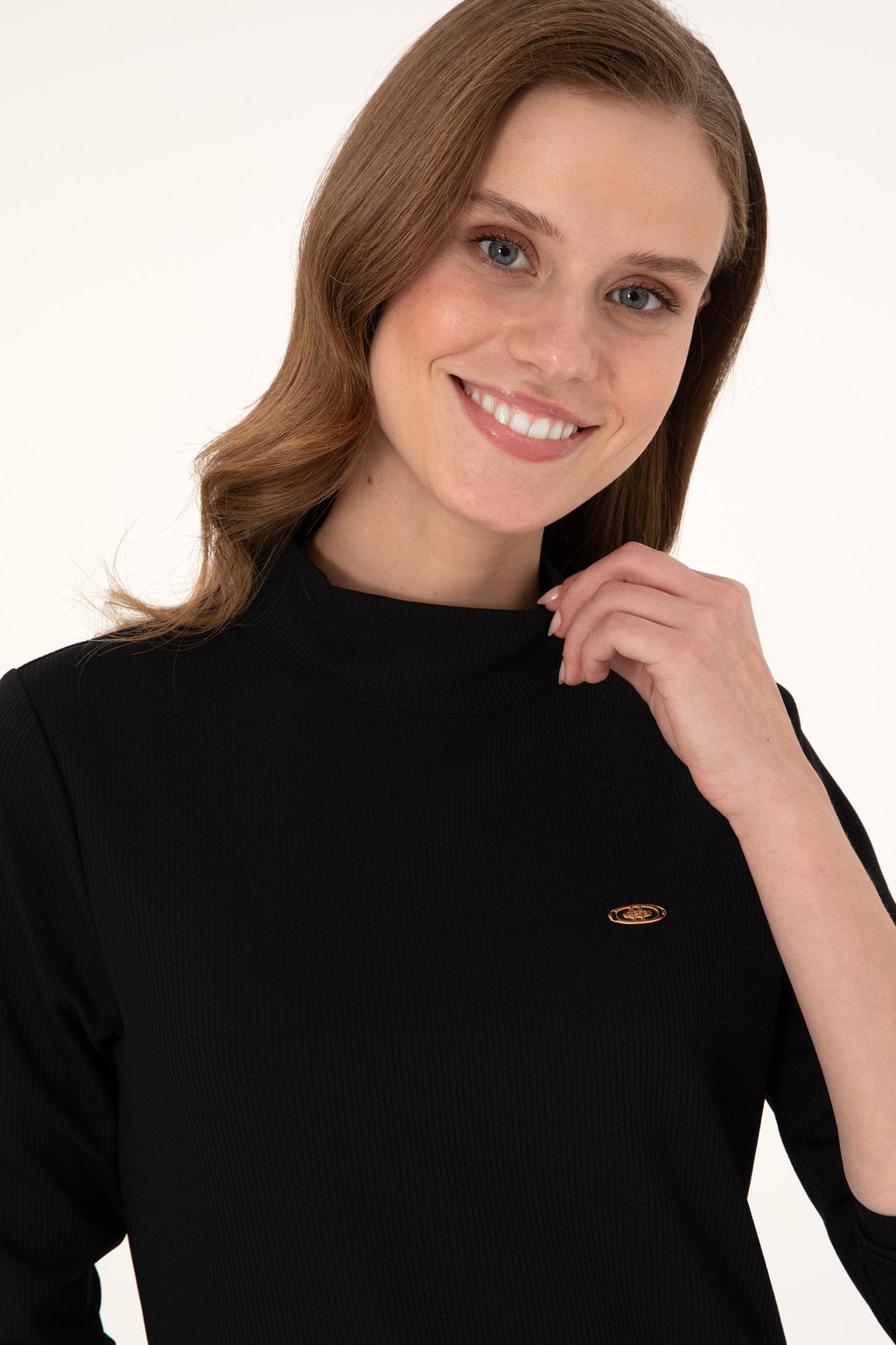 Женское черное трикотажное платье Неожиданная скидка в корзине - U.s. polo assn фото 2