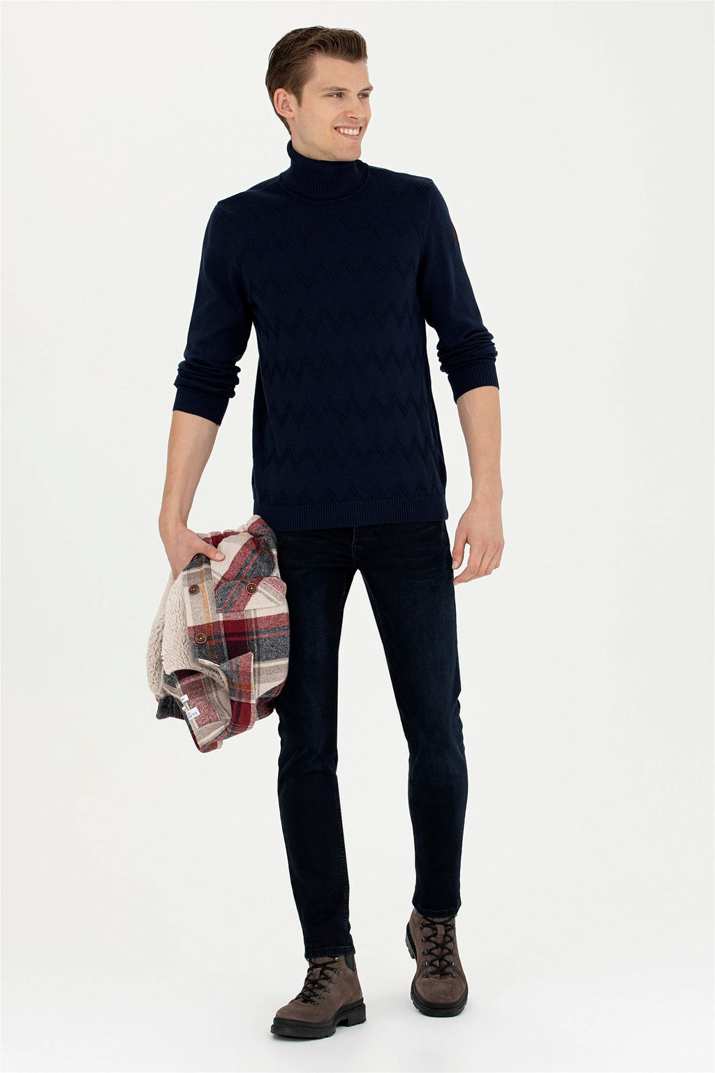 Мужской темно-синий свитер - U.s. polo assn фото 4