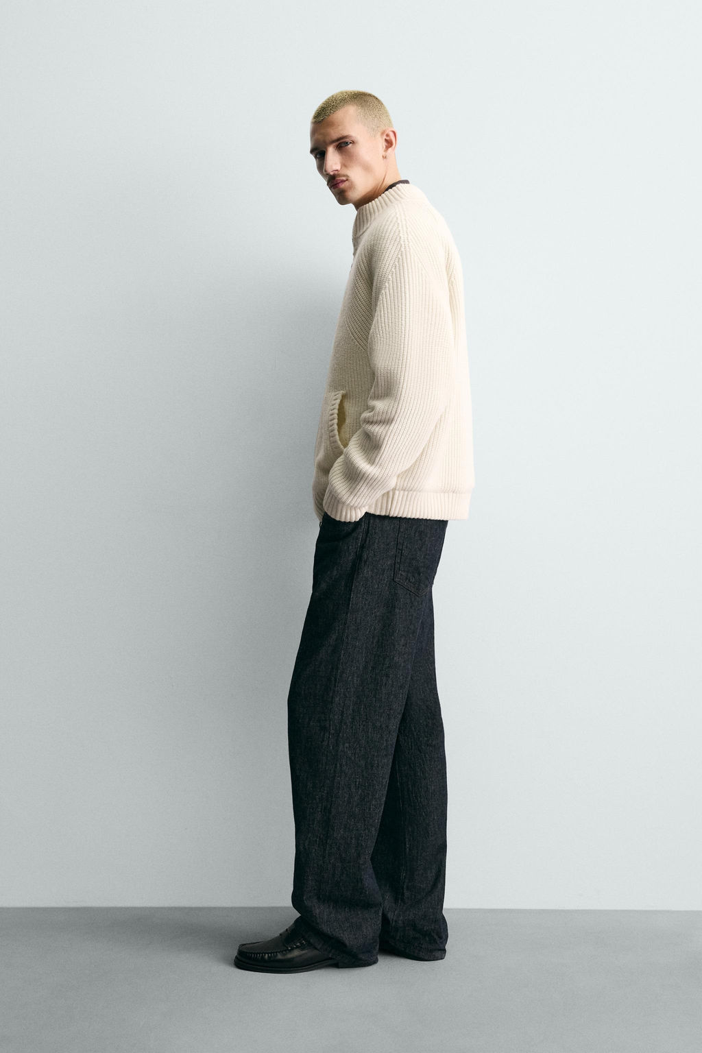 QUILTED KNIT BOMBER JACKET - Zara фото 4