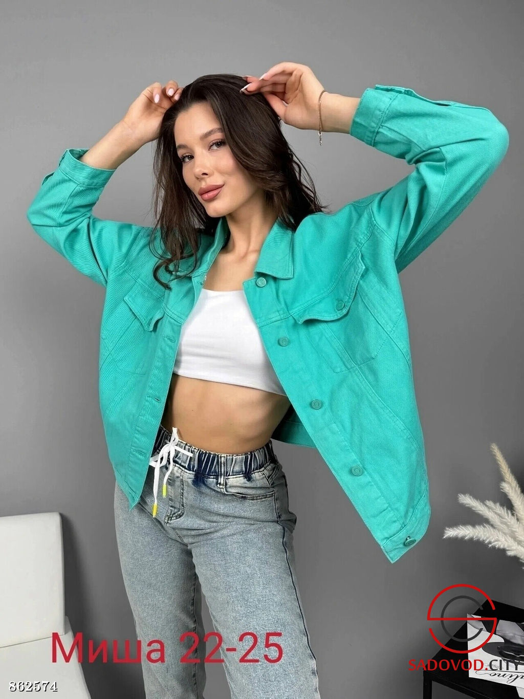 Джинсовая женская куртка - Fiona фото 3
