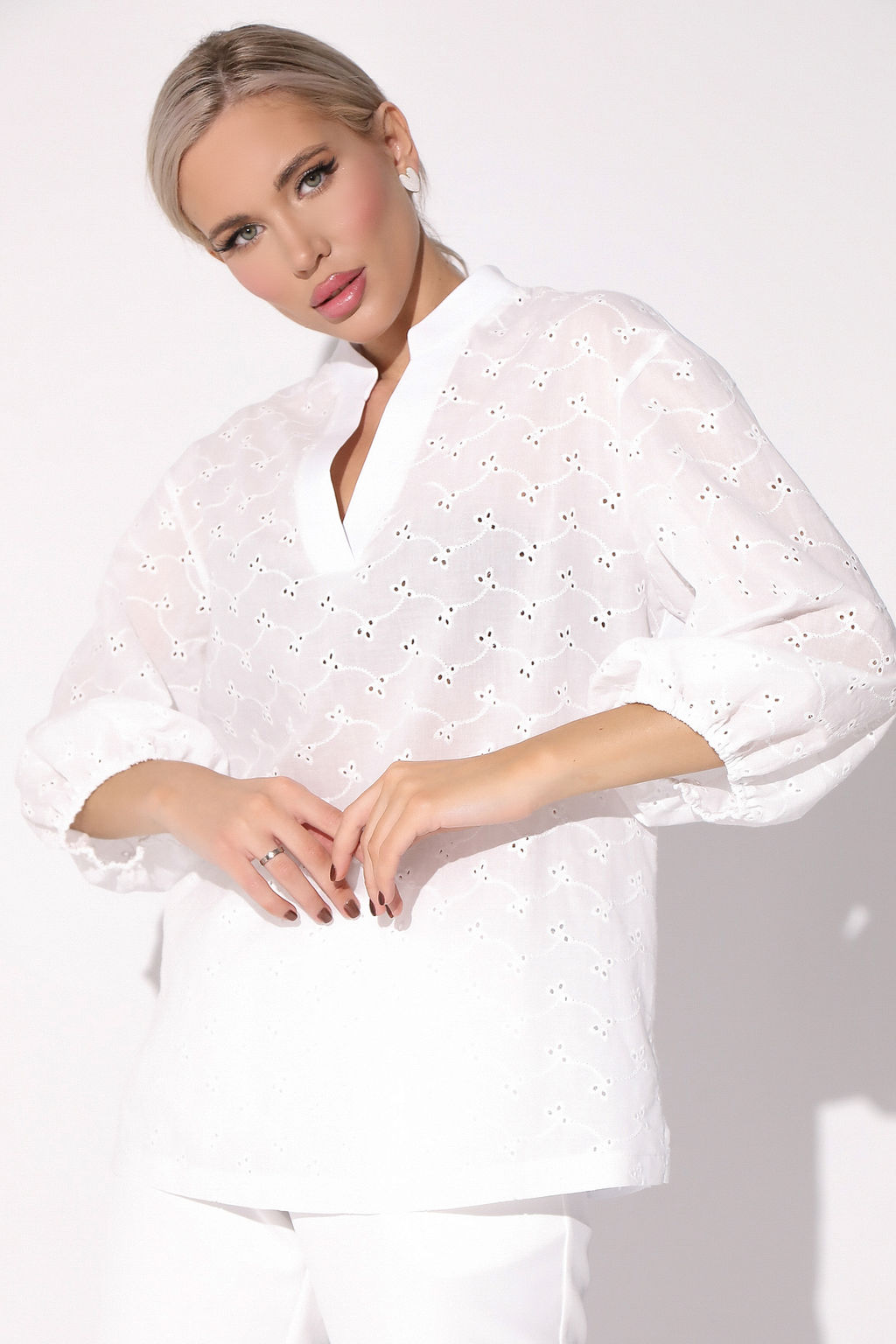 Блузон Магия красоты (белый) - Эльза фото 2