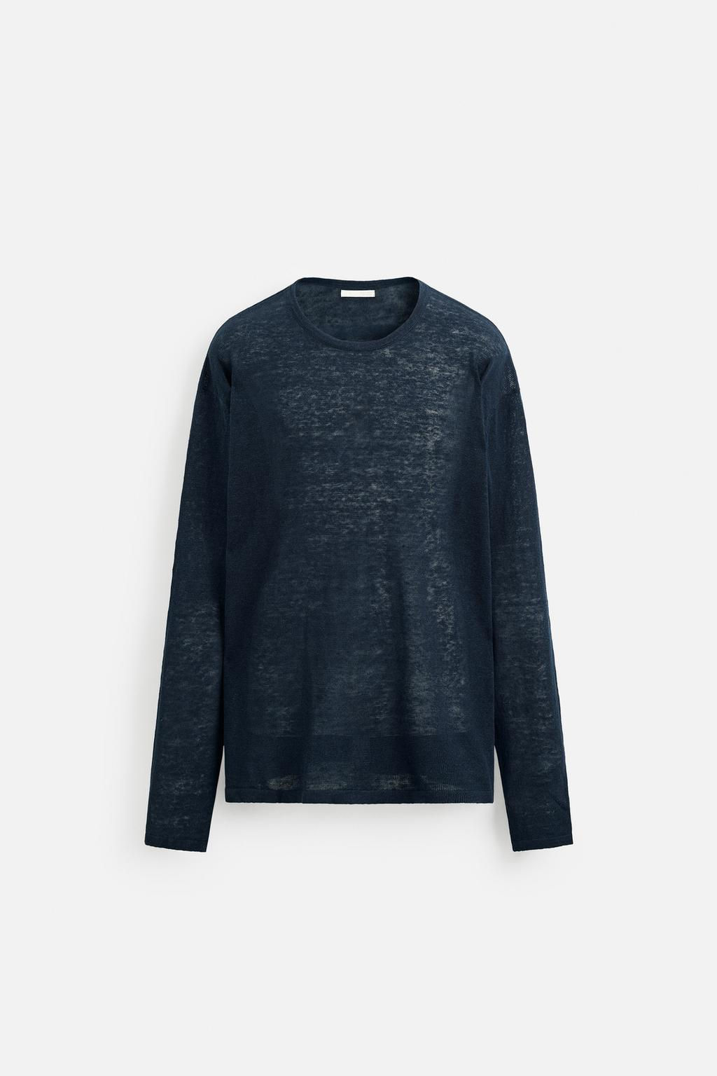 100% LINEN SWEATER - Zara фото 7