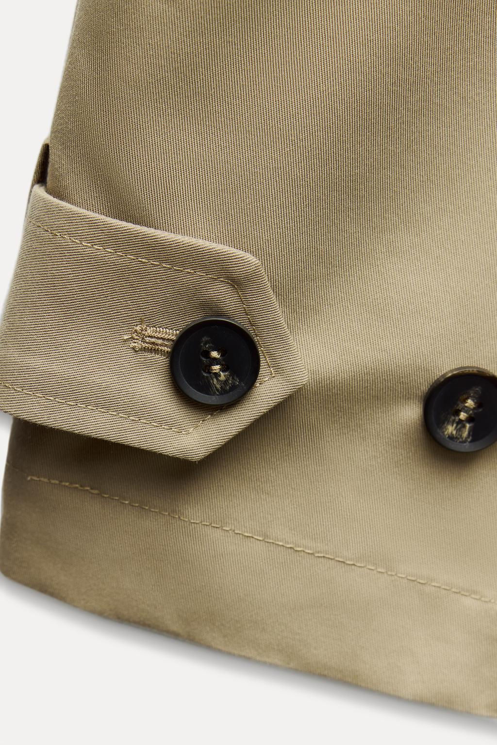 SHORT TRENCH-STYLE JACKET - Zara фото 21