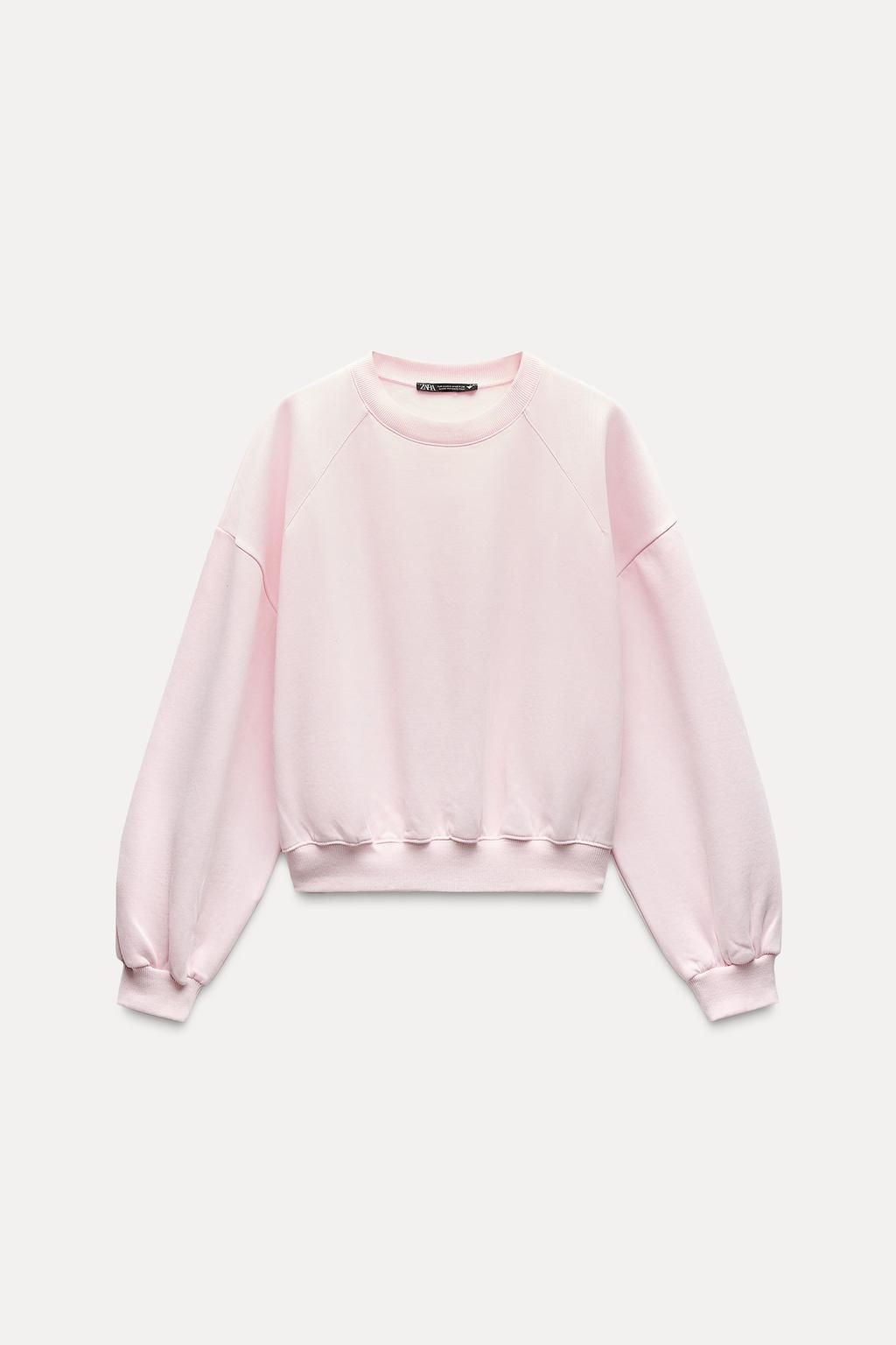 BASIC PLUSH SWEATSHIRT - Zara фото 6