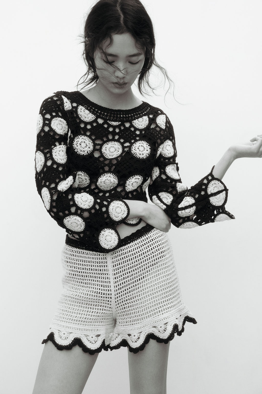 Top en punto calado efecto crochet - H&m фото 6