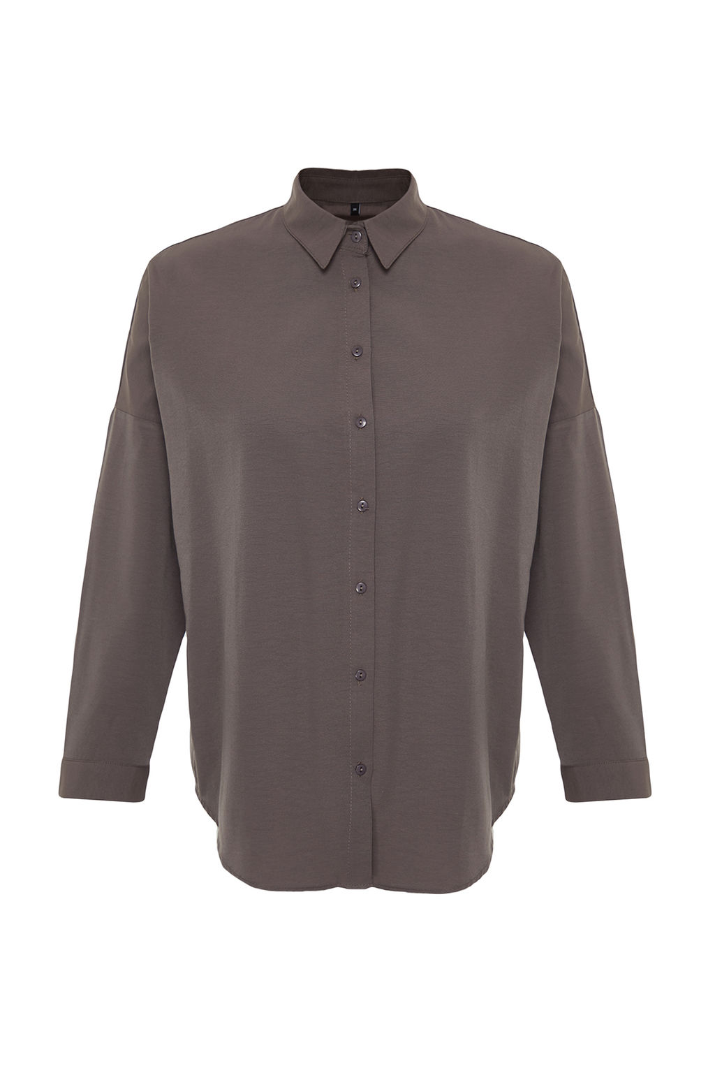 TRENDYOLMILLA Ac?k Mavi Pamuklu Oversize Genis Kal?p Dokuma Gomlek TWOSS22GO0669 фото 9