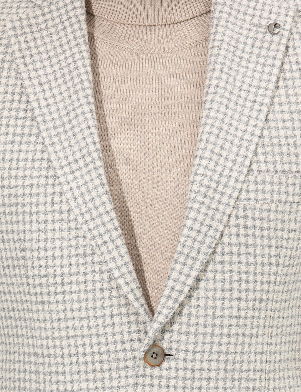 Светло-серая приталенная куртка - Cacharel фото 13