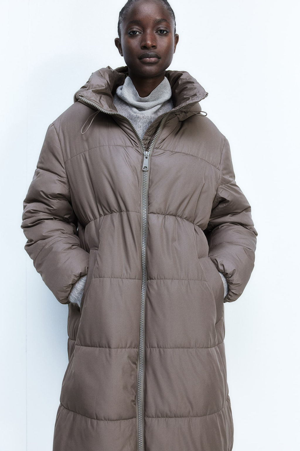 MAMA Hooded puffer coat - H&m фото 3