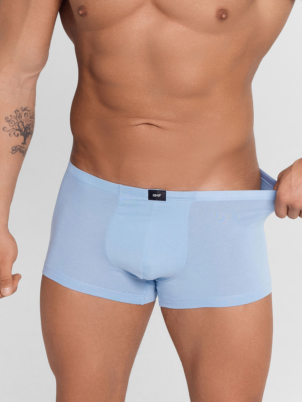 Трусы боксеры мужские в наборе, 2 шт пыльный голубой +гроза 411122-2 - Mark formelle фото 2