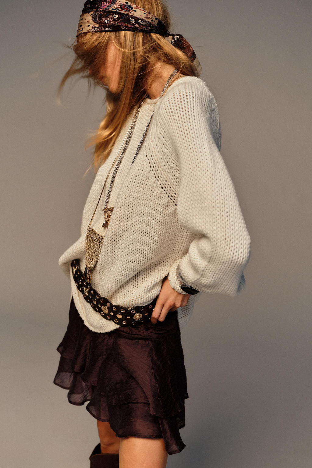 BELTED FRILL SKORT - Zara фото 4