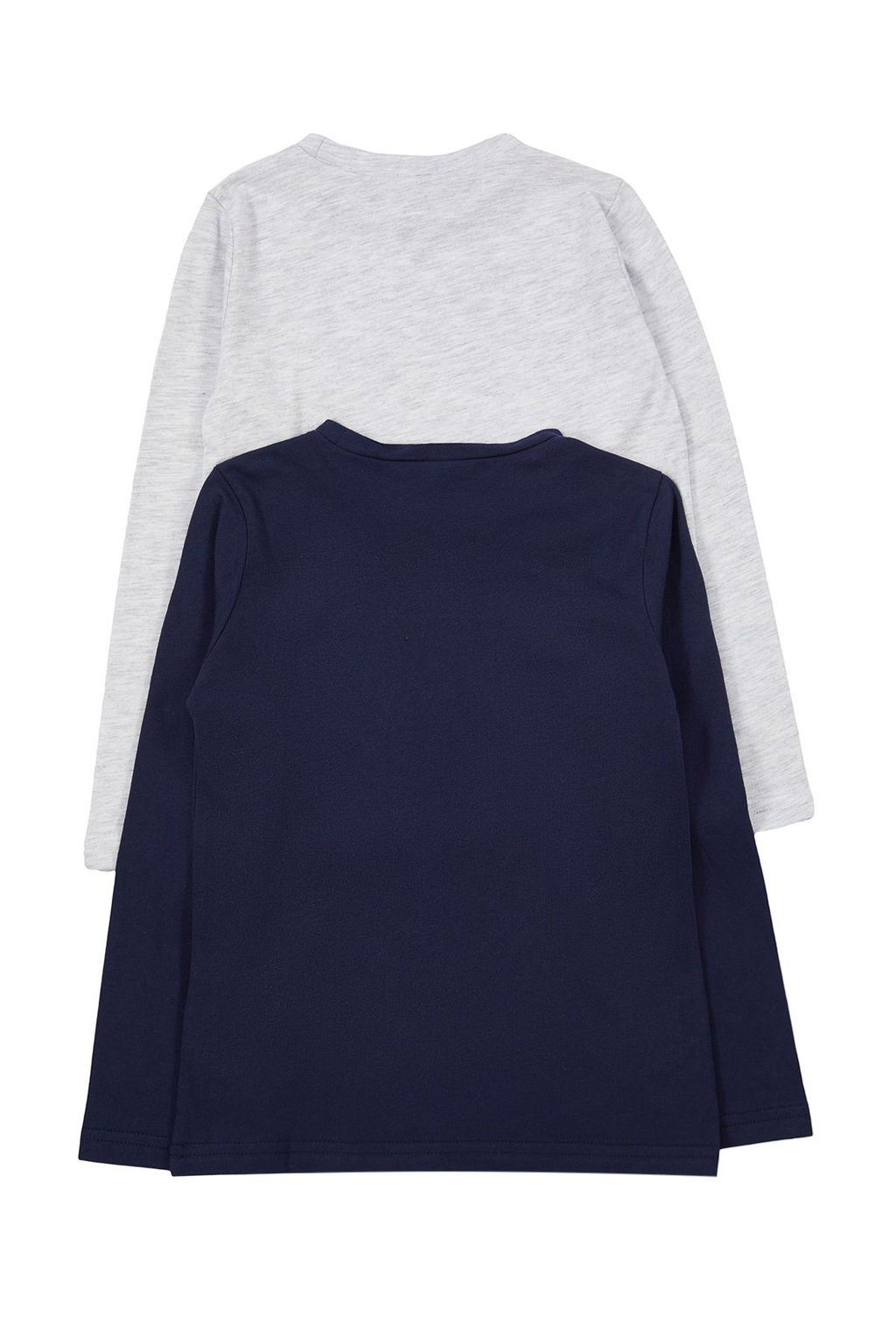 Lacivert*001 K?z Cocuk Duz Basic Bisiklet Yaka Pamuklu Orme T-Shirt TKDAW25TS00000 - Trendyolmilla фото 20