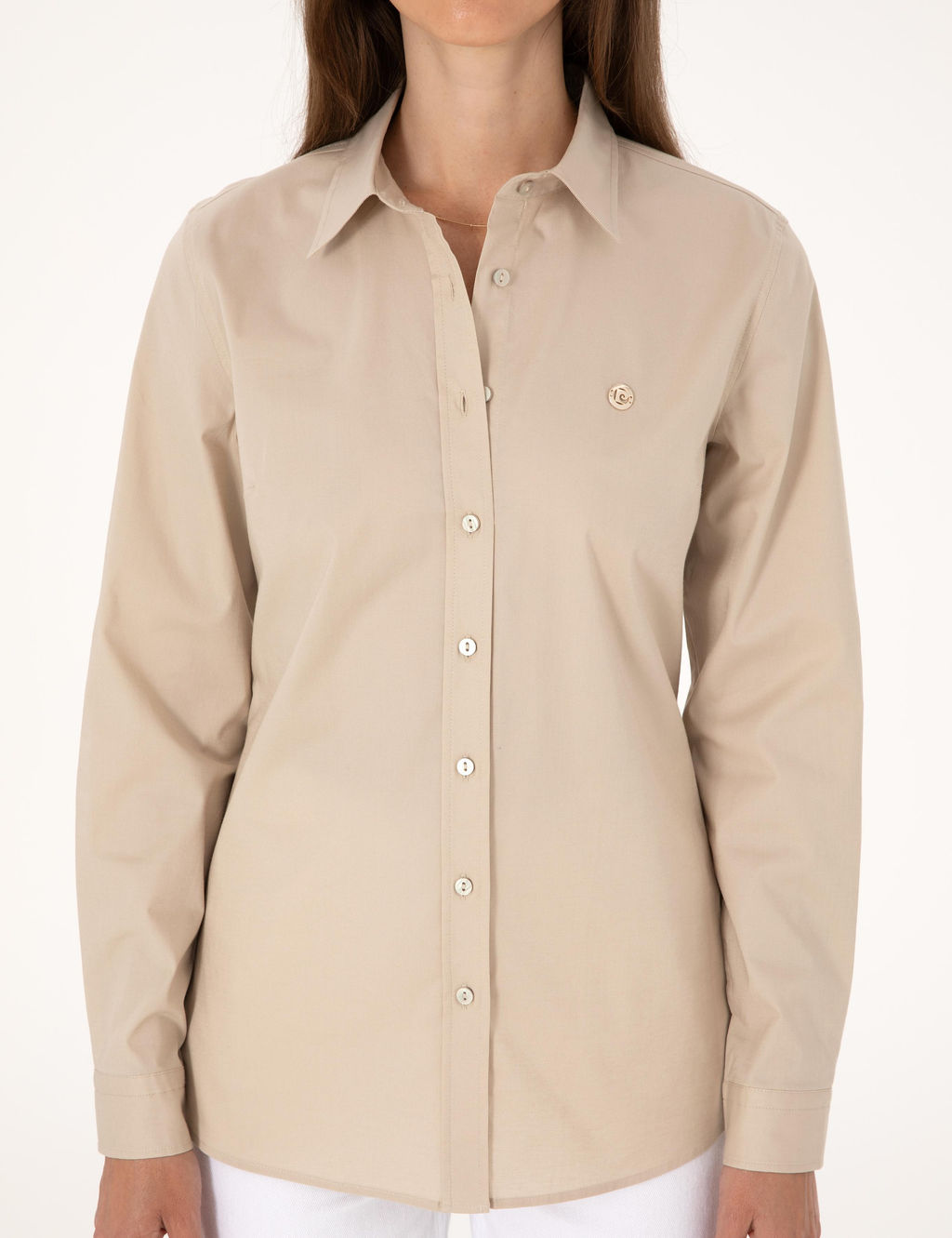 Kum Slim Fit Uzun Kollu G_mlek