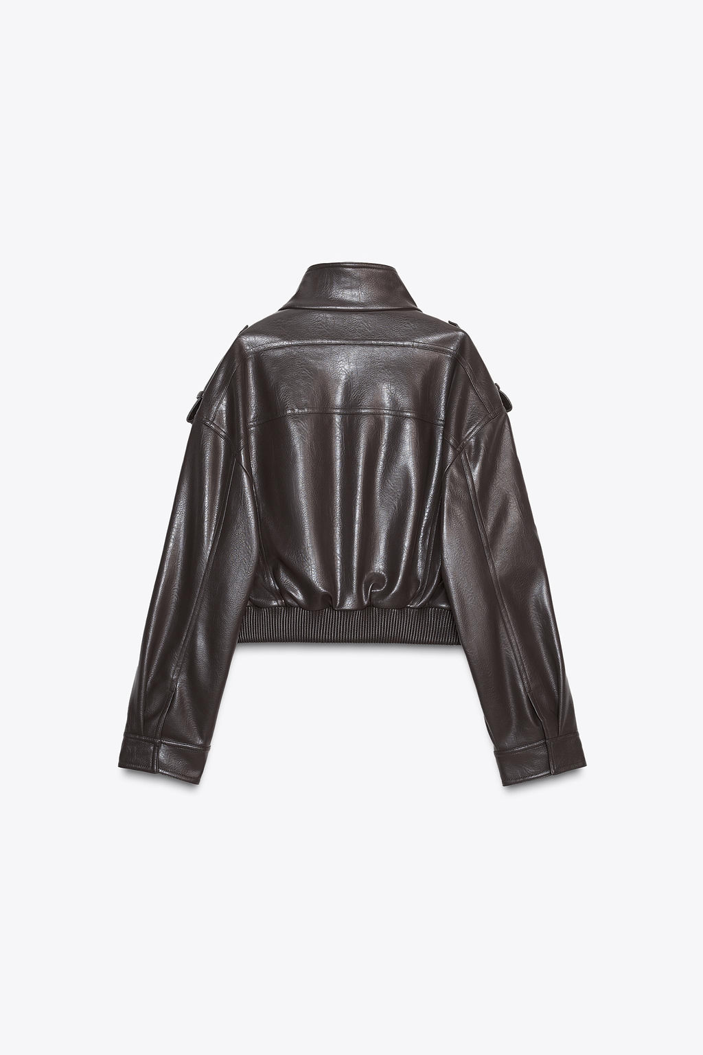 SHORT FAUX LEATHER JACKET - Zara фото 7