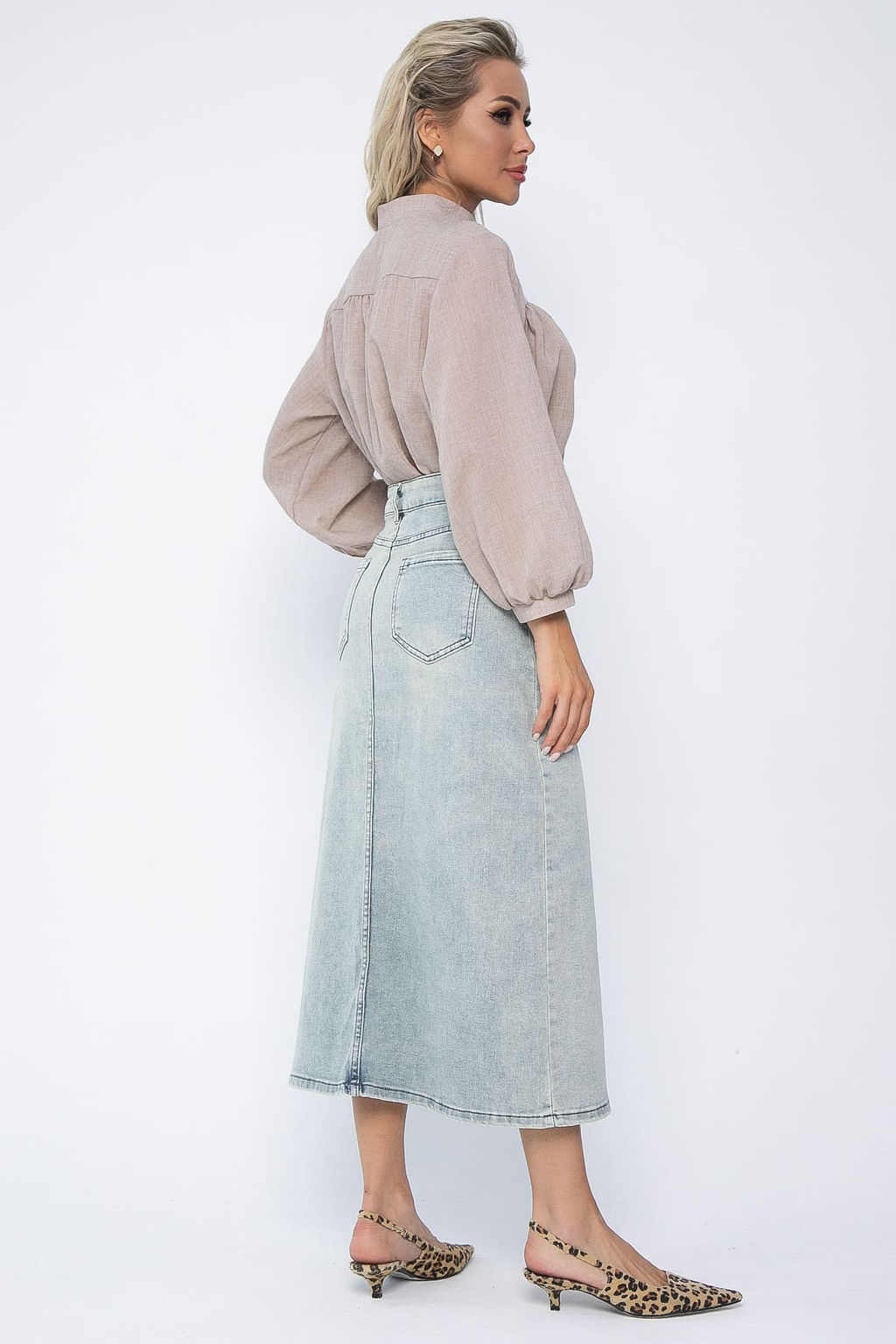 Юбка Мюнхен (голубо-зеленая) Ю13644-4М - Lt collection фото 3