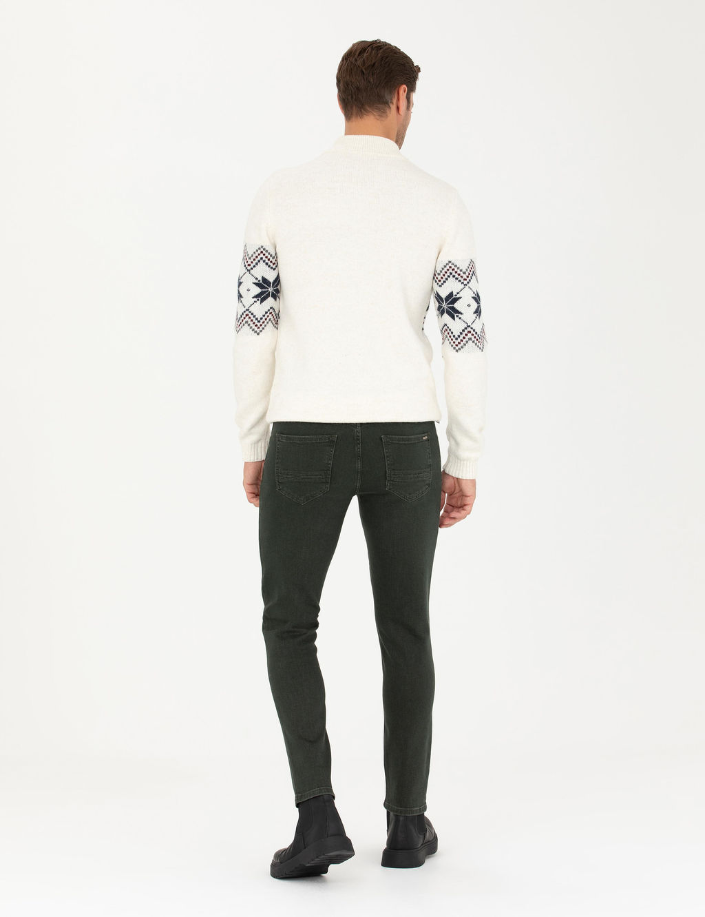 Ye_il Slim Fit Jean Pantolon