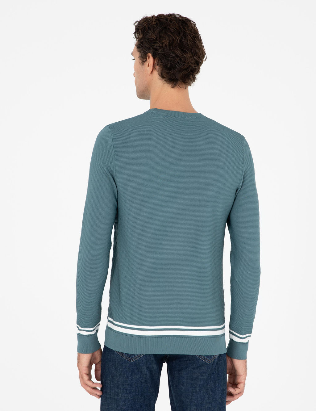 Мятный зауженный свитер - Cacharel фото 5