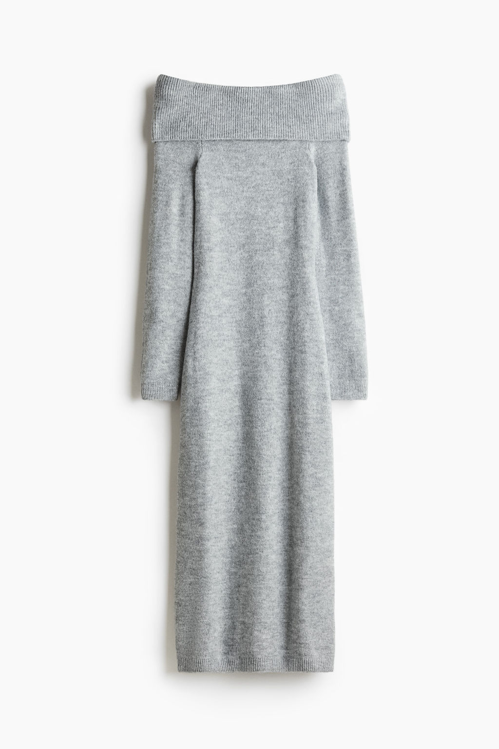 Vestido off-the-shoulder en punto fino - H&m фото 10