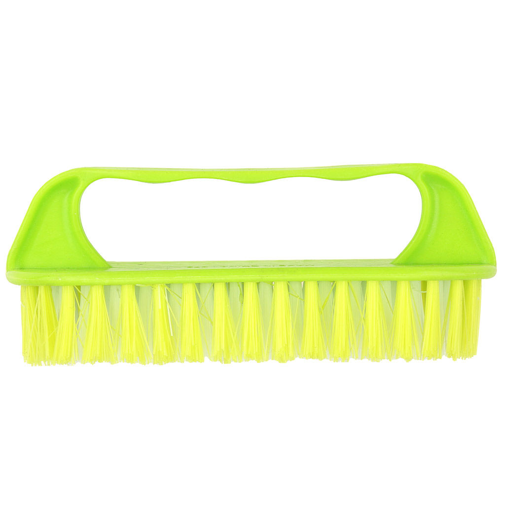 Щетка хозяйственная пластмассовое основание Радуга 13,5х5,3х5,3см, жесткая щетина 2см, мятный (Китай) - Домашняя мода фото 11