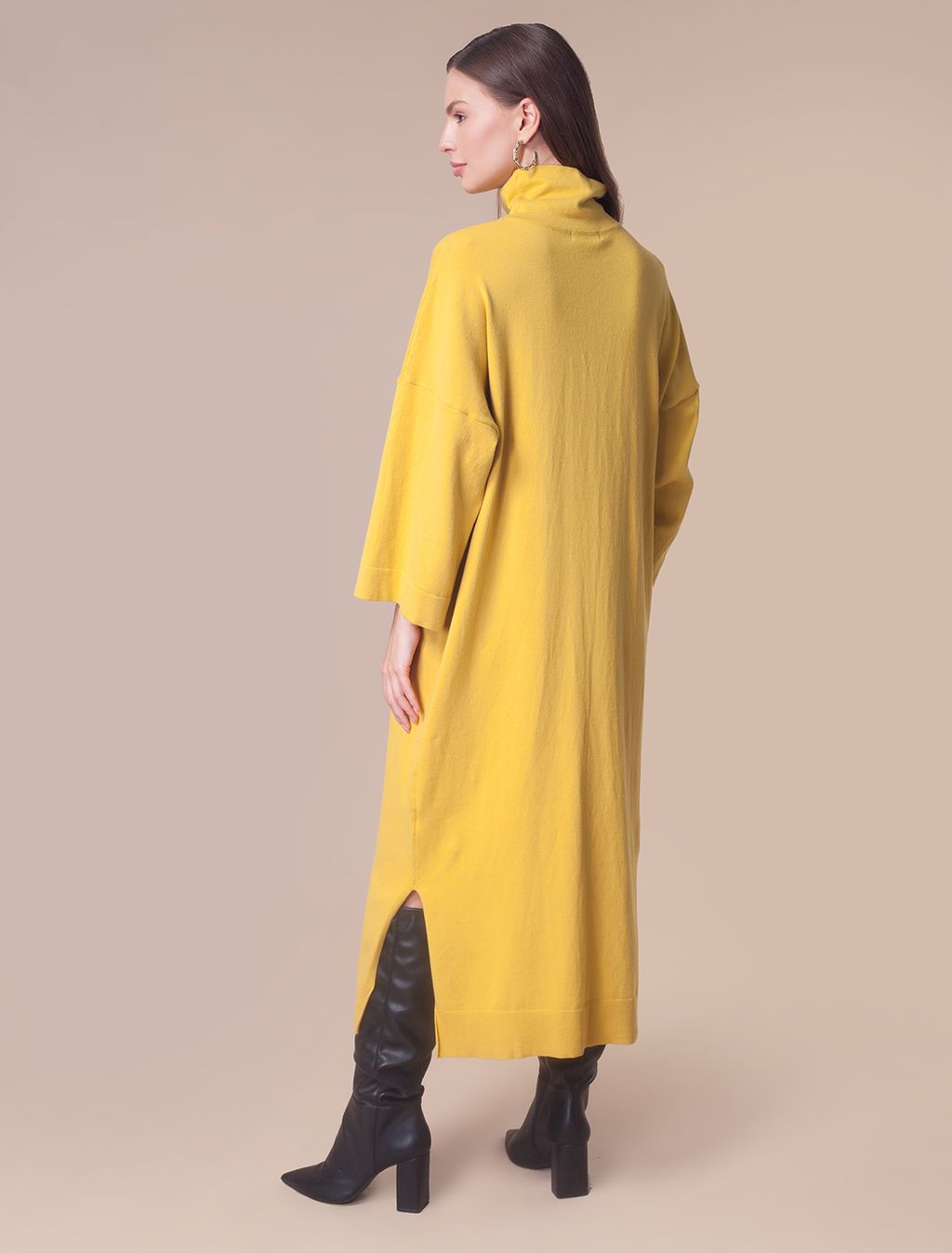 VILATTE / Платье тонкой вязки из хлопка с нейлоном  фото 5