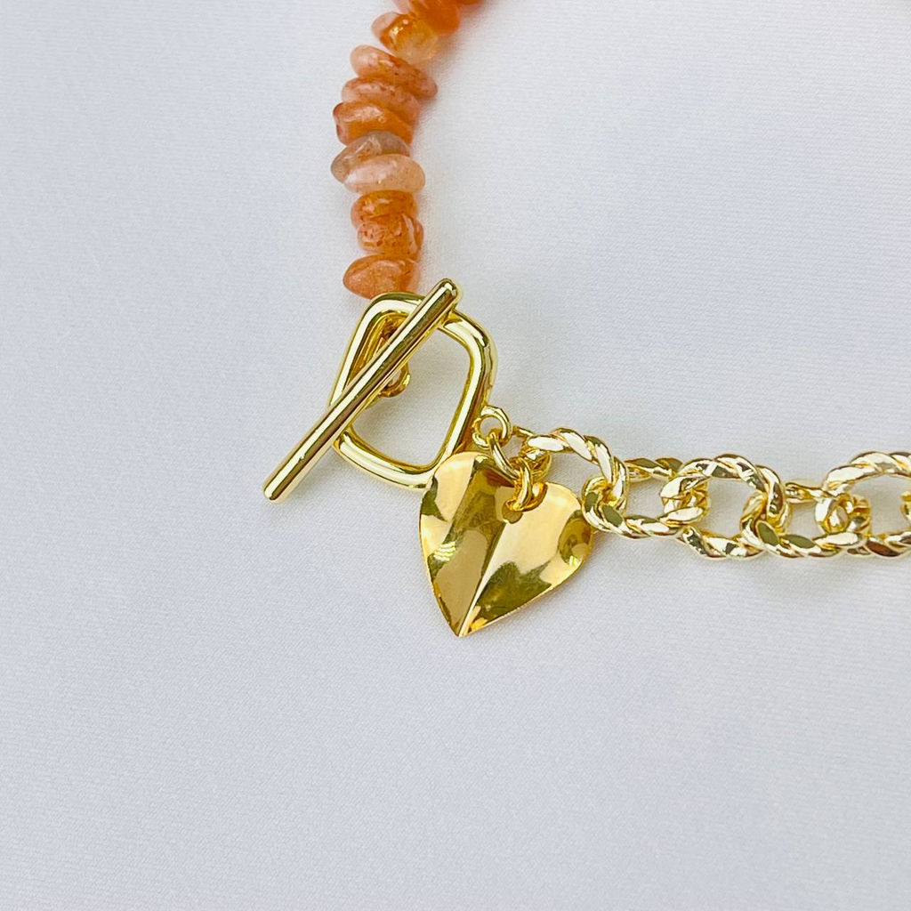 Браслет из Солнечного камня с цепочкой 18 см