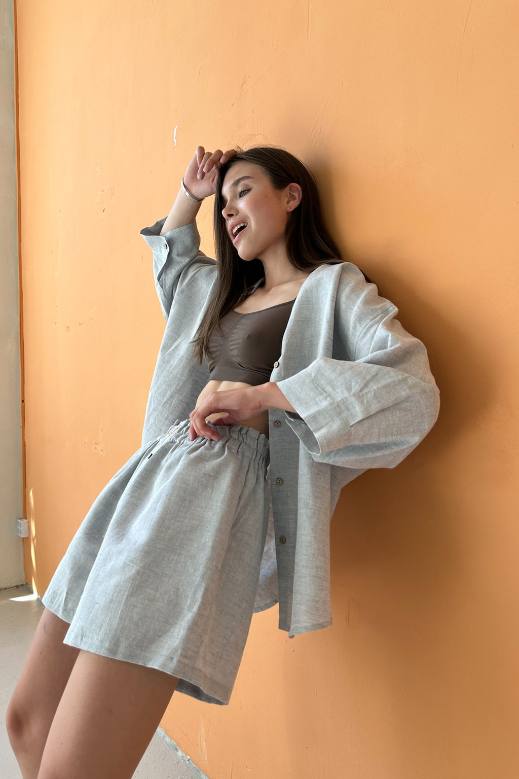 Костюм женский SET019/18/Голубой меланж