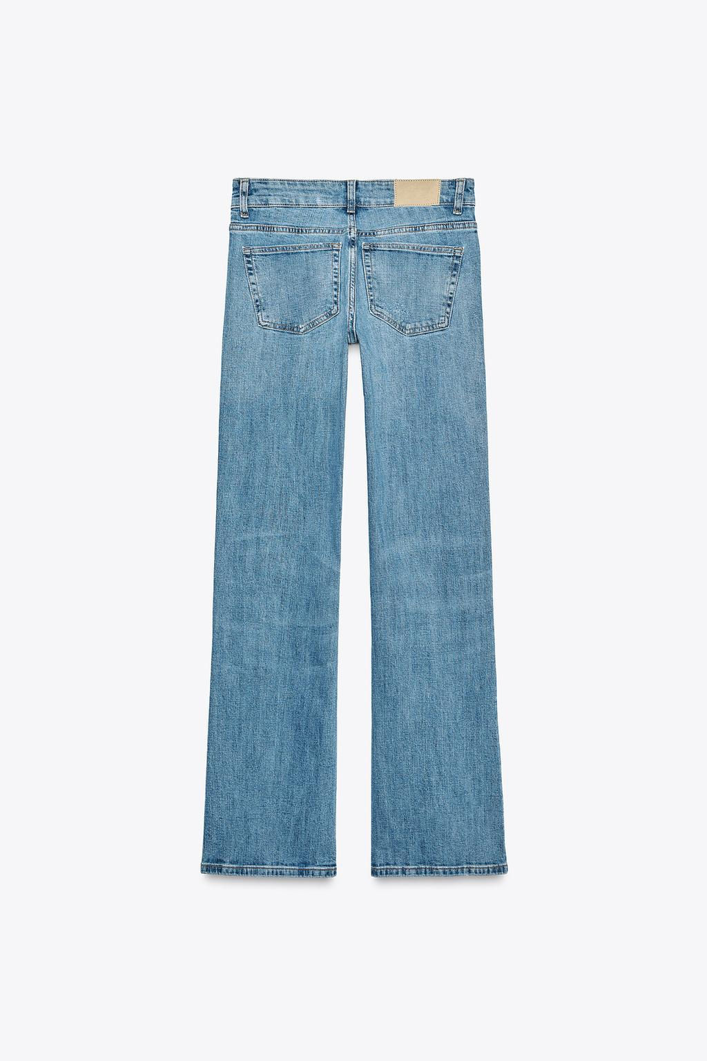 TRF LOW-RISE BOOTCUT JEANS - Zara фото 7