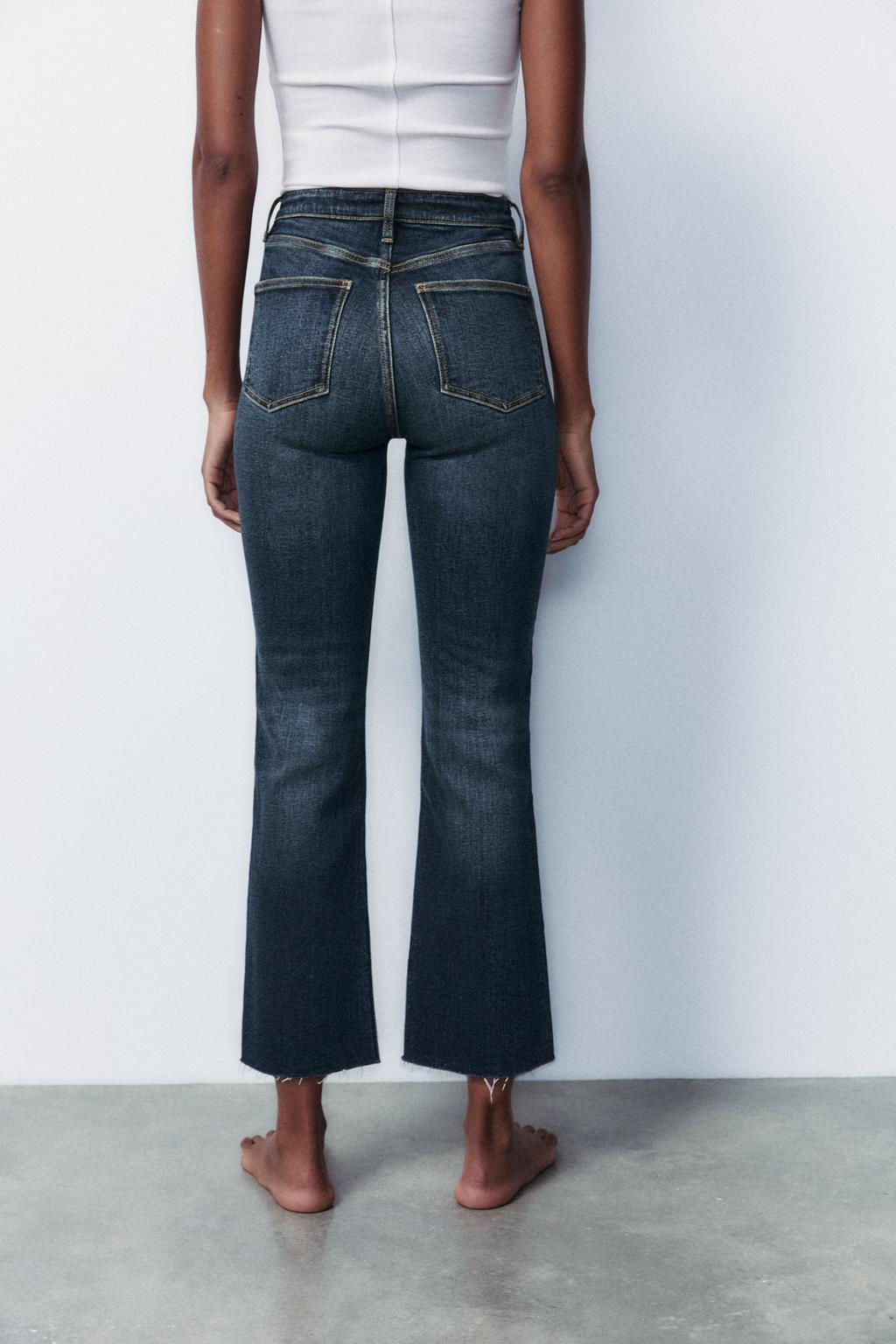 TRF CROPPED FLARE HIGH-WAIST JEANS - Zara фото 37