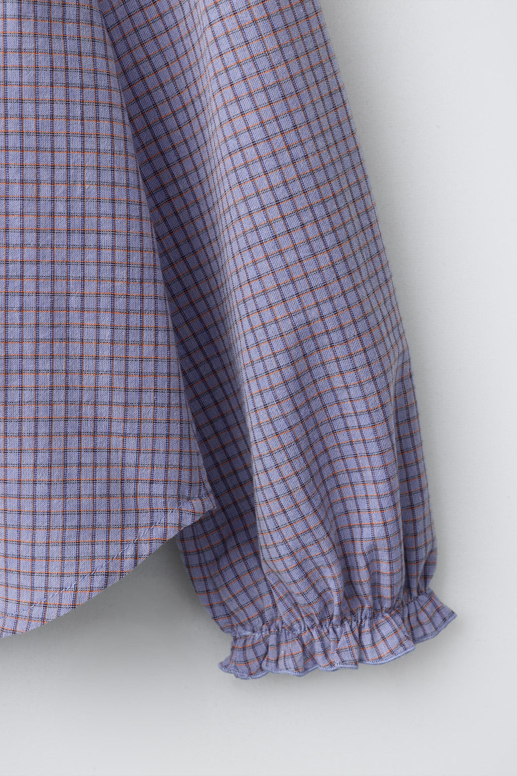 CHECK SHIRT WITH RUFFLE TRIM - Zara фото 10