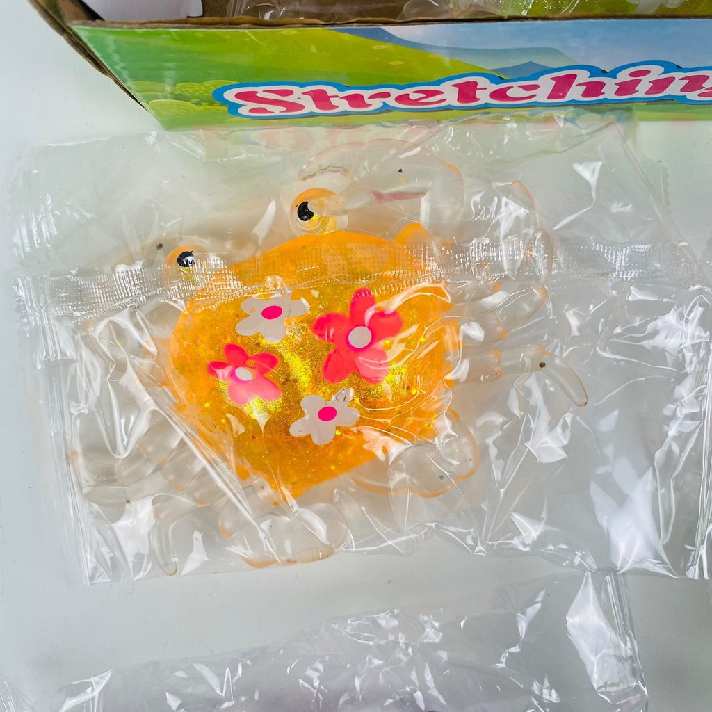 Мякиш антистресс Stretching Toys Краб с цветочками 12 шт в уп - Storyland фото 3