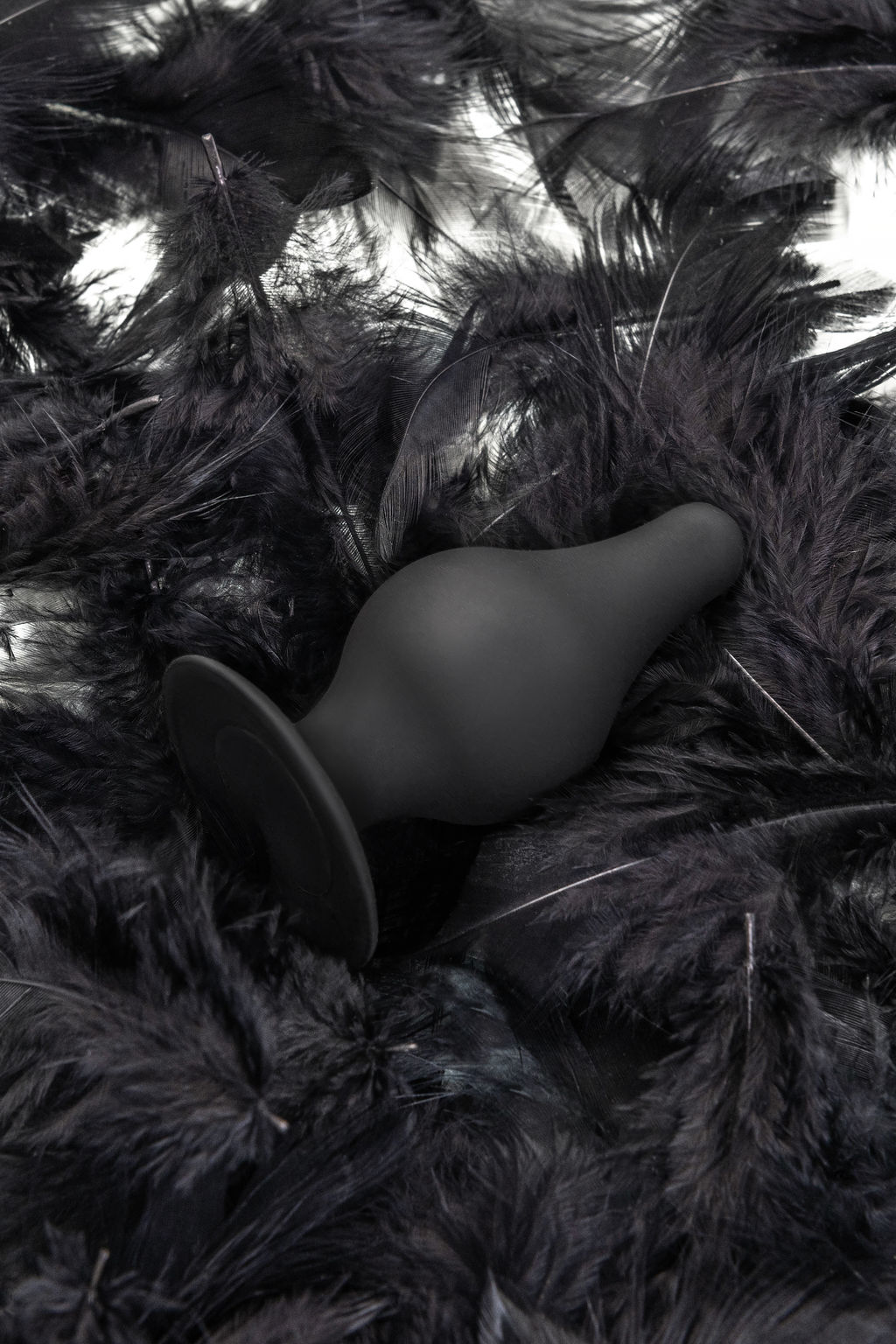 Анальная втулка Erotist Spade XS, сайлекспан, чёрный, 6,5 см  фото 12