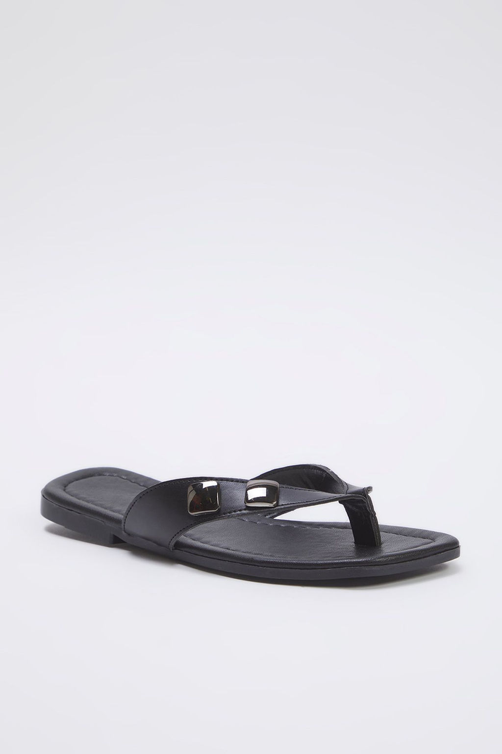 Trendyol Shoes Siyah Toka Aksesuar Detayl? Parmak Aras? Duz Kad?n Terlik TAKSS25TE00011 - Trendyolmilla фото 5