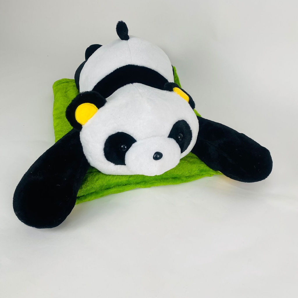Мягкая игрушка с пледом Панда лежачая 65 см 3 в 1 - Storyland фото 5
