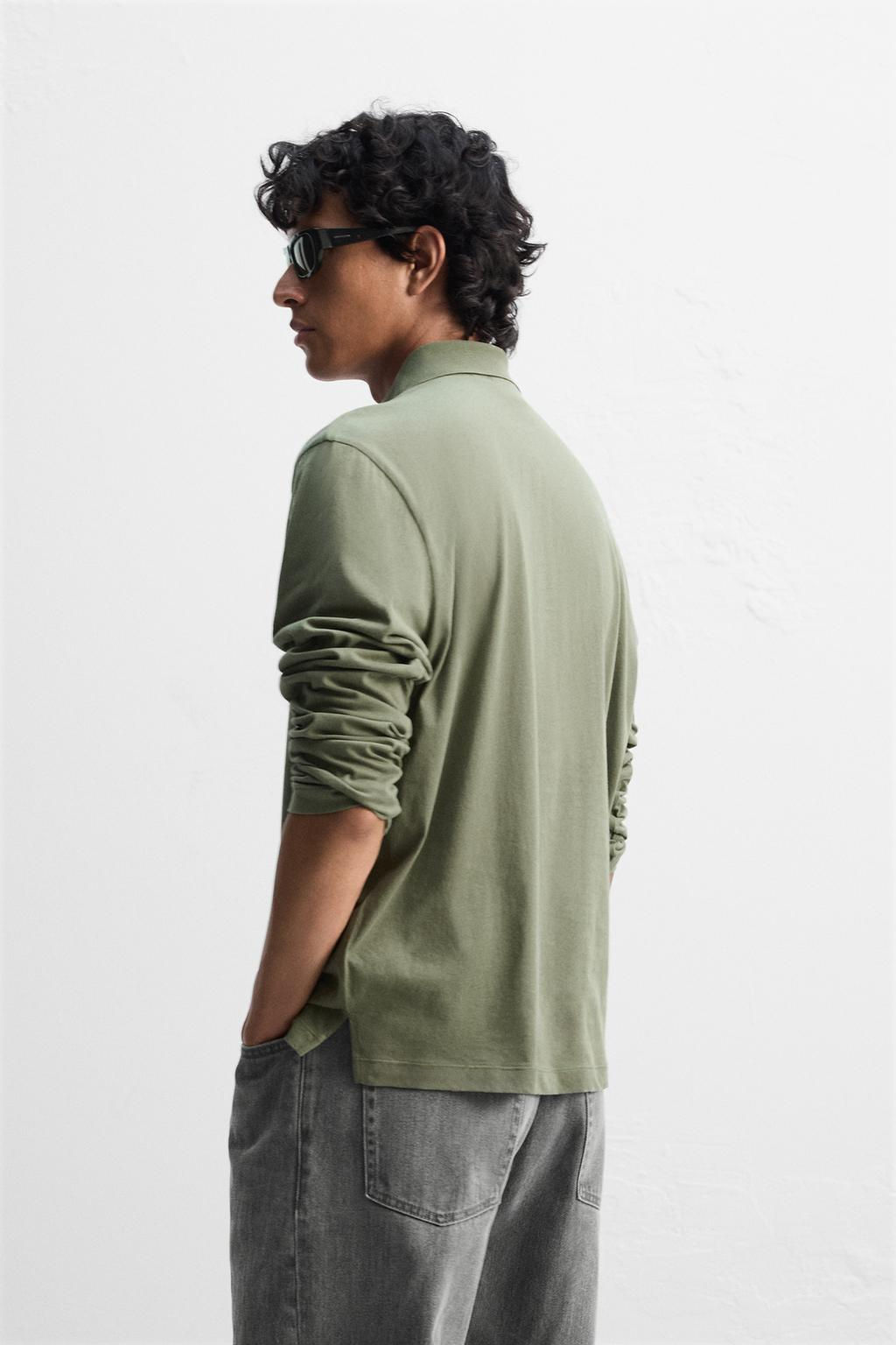 LIGHTWEIGHT COTTON POLO SHIRT - Zara фото 11